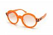Styl večírkový – brýle Missoni, Allison – čistě kulatý tvar a ostře oranžová barva